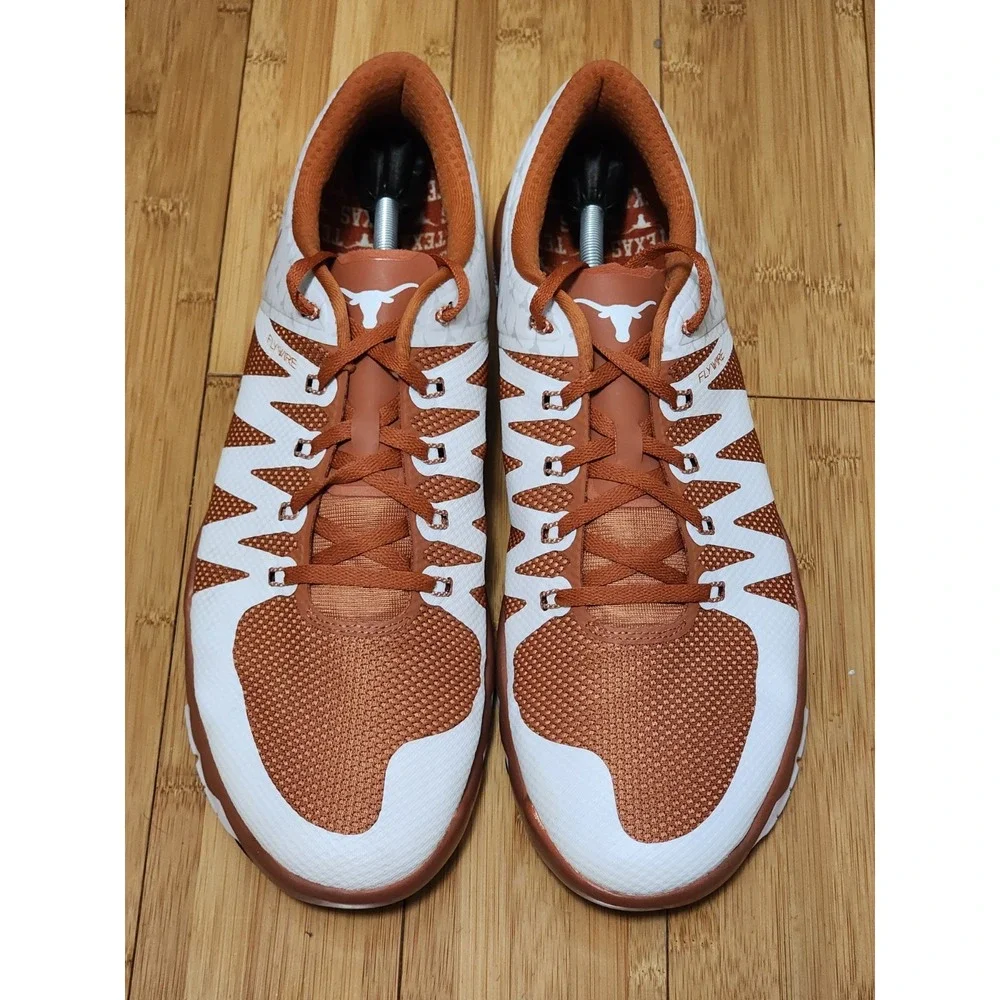 Nike Free TR 5.0 Texas Longhorns Running Shoes Mens 14 Orange 723939-800